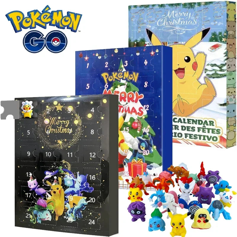 Calendrier de l’Avent 2024 - 24 Figurines Pikachu et Sacha Surprises