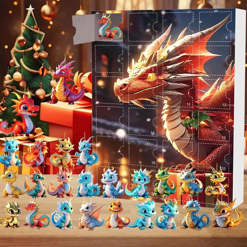 Calendrier de l’Avent 2024 - 24 Figurines Dragon Surprises