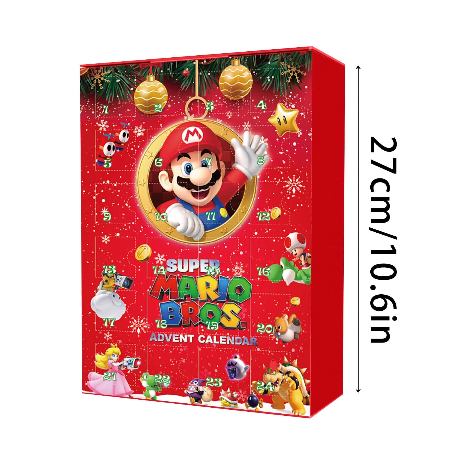 Calendrier de l’Avent 2024 - Mario - 24 Figurines Surprises pour Enfants