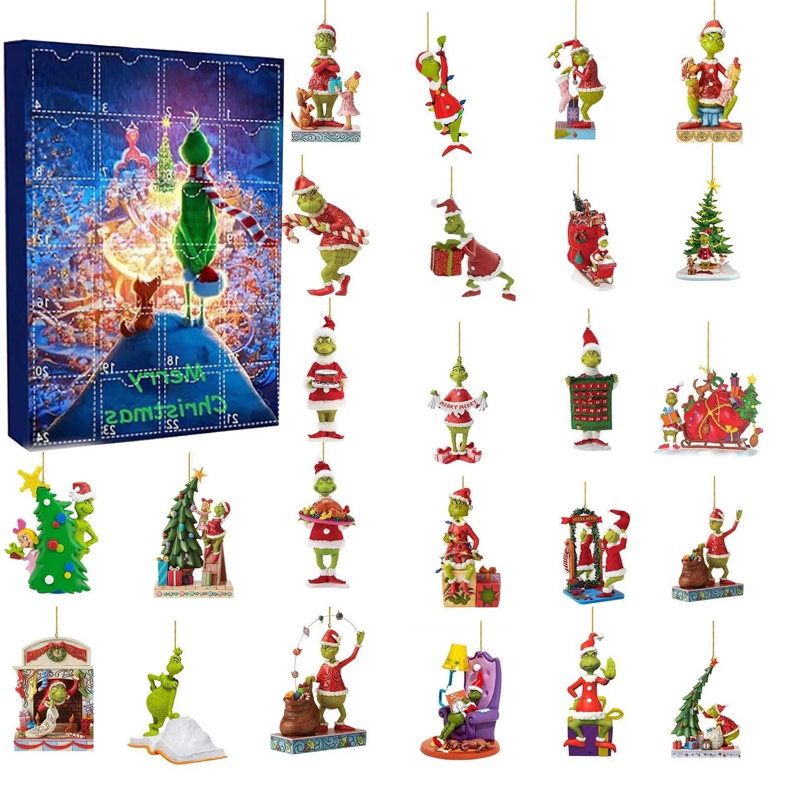 Calendrier de l’Avent 2024 - 24 Figurines Grinch Surprises pour Enfants