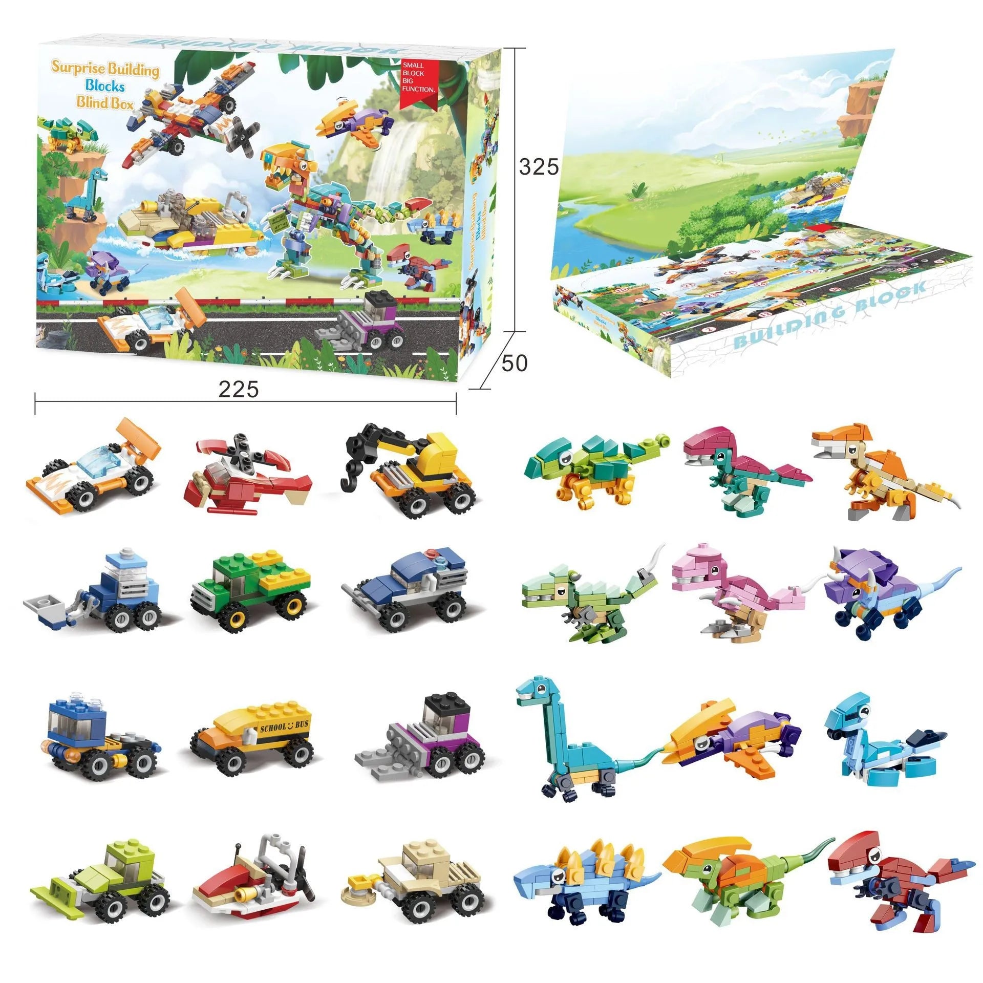 Calendrier de l’Avent 2024 - Coffret DIY Blocs de Construction pour Enfants